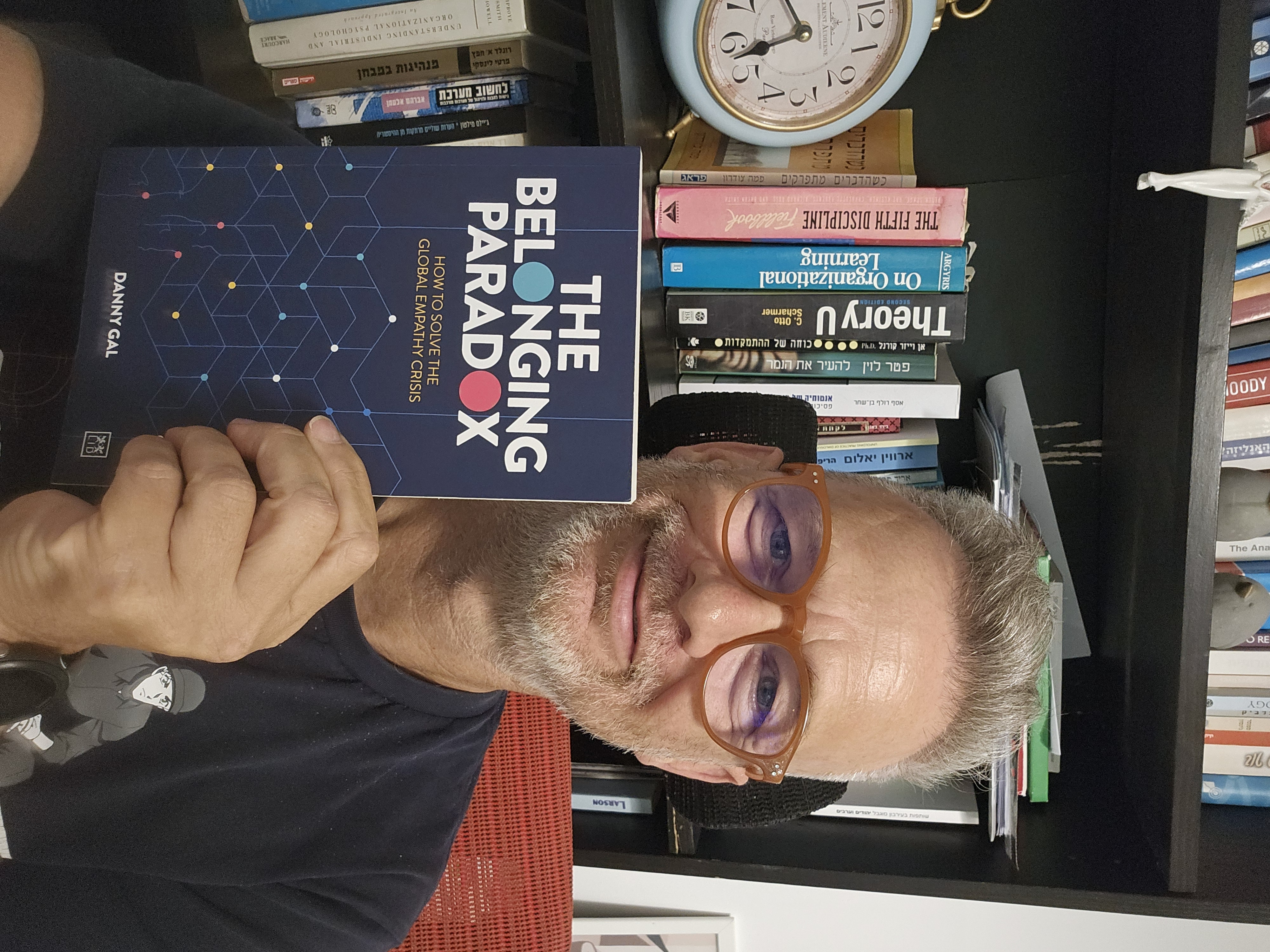 Danny Gal with his book